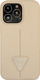 Kapak telefoni Guess Saffiano Triangle Logo për iPhone 14 Pro Max 6.7", hardcase, bej