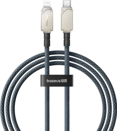 Kabllo karikimi Baseus Unbreakable USB C në Lightning, 20W, 1m, e bardhë