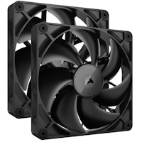 Ventilator PC Corsair iCUE Link RX140, 140mm, PWM, paketë dyshe, i zi