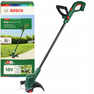 Trimmer bari Bosch EasyGrassCut 18V-230, pa kabllo, gjysmë automatik, i gjelbër