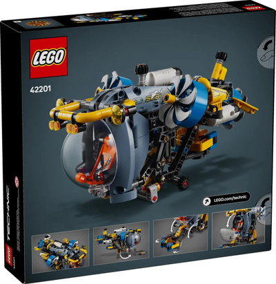 Set lodër LEGO Research Submarine 42201, nëndetëse kërkimore, shumëngjyrëshe