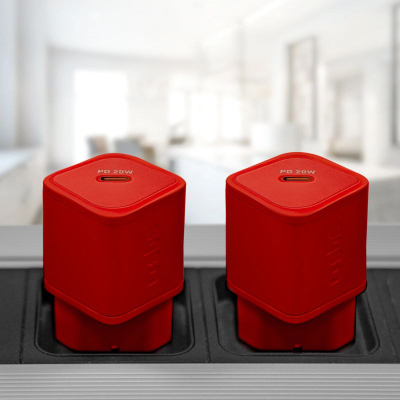Karikues muri SBS NanoTube TETRGAN1C20R, 20W, USB-C, i kuq