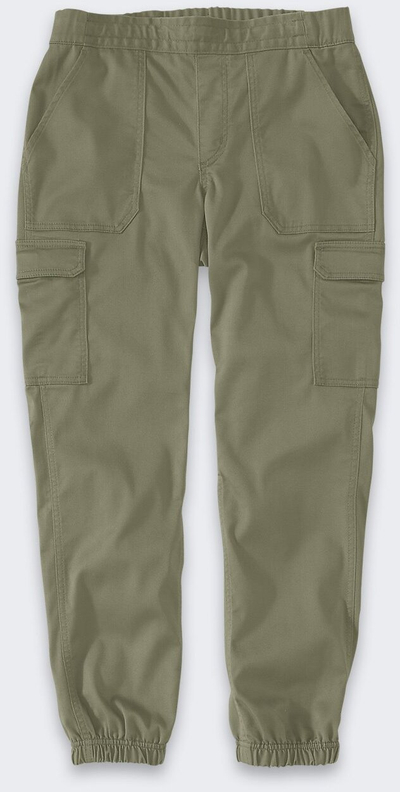 Pantallona jogger Carhartt Tencel Fiber Series për goca, cargo, Rugged Flex, me lesh