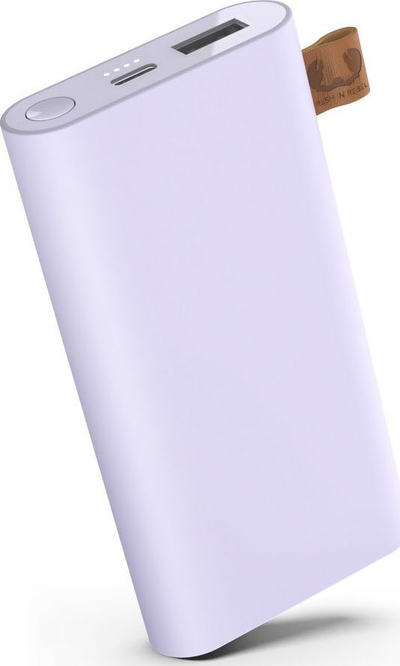Пренослив полнач Fresh 'n Rebel Powerbank 6000mAh, USB-C, Dreamy Lilac, светло виолетова