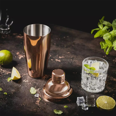 Shejker koktejli Klausberg KB 7650, 750 ml, çelik inox, rozë gold