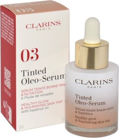 Fondatinë Clarins Tinted Oleo Serum, 30ml, mbulim i lehtë, nuanca Beige