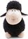 Lodër pelushi Nici Wooly Gang Sheep, 22 cm, e zezë