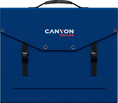 Panel diellor palosës Canyon SP-100, 100W, USB-A Quick Charge, i kaltër