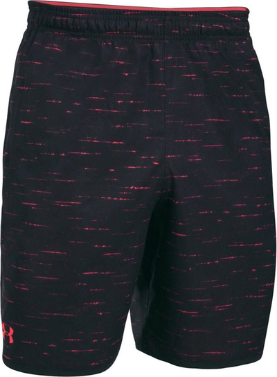 Shorc sportiv Under Armour Qualifier Printed, për burra, S, i zi me të kuqe