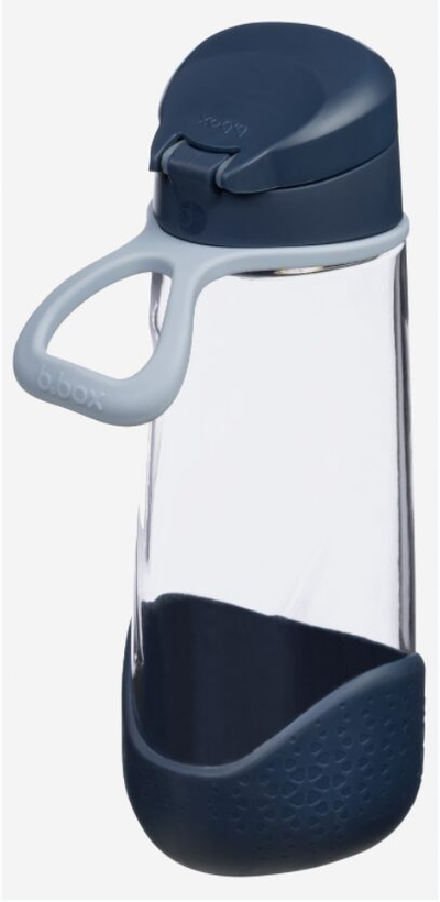 Shishe sportive b.box Tritan, 600ml, pa rrjedhje, blu midnight