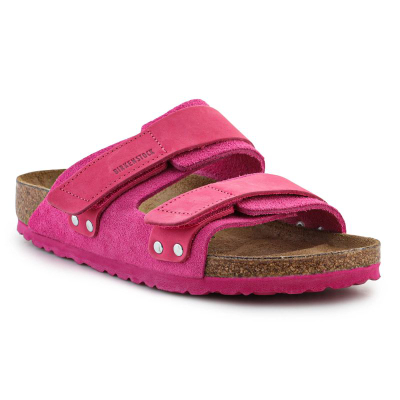 Sandale Birkenstock Uji, shollë tapë, fuchsia suede rozë