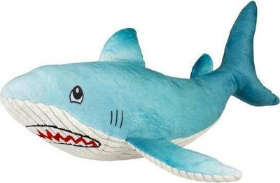 Lodër pelushi për qen Duvoplus Shark Ocean, me fishkëllimë, blu