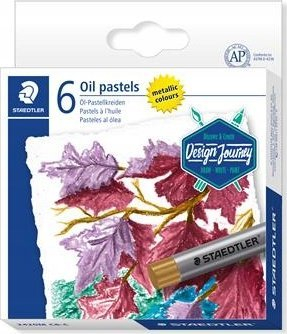 Set pastel vaji Staedtler 2420M C6 C, 6 ngjyra metalike, shumëngjyrëshe