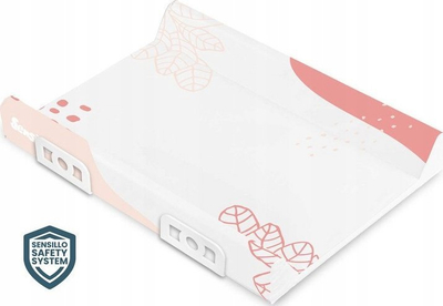 Tapet ndërrimi për bebe Sensillo Stiffened Safety System 70cm, motiv Boho, rozë