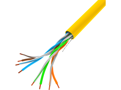 Kabllo rrjeti Lanberg LCU5-10CC-0305-Y, UTP Cat5e, 305m, i verdhë
