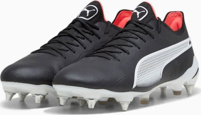 Këpucë futbolli Puma KING Ultimate MxSG, tapat metalikë, për bar të lagësht, të zeza