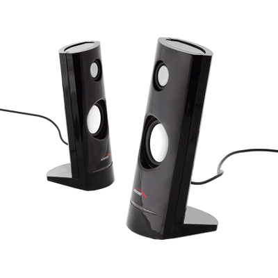 Altoparlantë kompjuteri Audiocore AC860, stereo, USB, të zinj