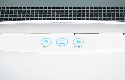 Purifikues ajri Blueair Classic 205 SmokeStop, për dhoma deri 26 m², i bardhë me gri