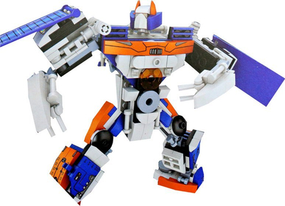 Set blloqesh LEAN Transforming Mars FC1033, 361 copa, 2 në 1 stacion kozmik robot, me ngjyra nga të gjitha