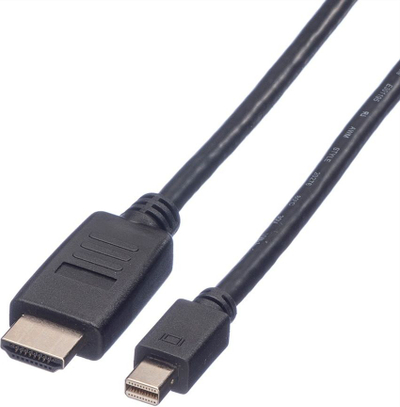Kabllo video VALUE Mini DisplayPort në HDMI, 4.5 m, e zezë