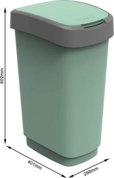 Kosh i mbeturinave Rotho (1754505092PC), 50 l, i gjelbër 