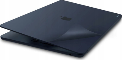 Set mbrojtës JCPAL MacGuard Two in One për MacBook Air 15\" M2 M3 M4, folie sipër edhe poshtë, çantë për laptop, e zezë