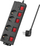 Shirit mbrojtës rryme LogiLink LPS251, 4 prize, kabllo 1.5 m, i zi