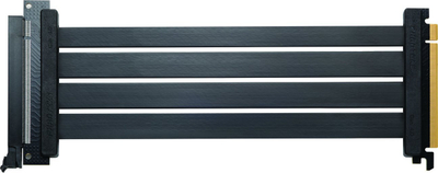 Kabllo riser PCIe Phanteks Flat Line, Gen 4.0 x16, 300mm, e zezë