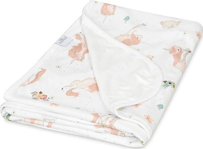 Batanije bebe Babymatex Bamboo Snuggle, bambus dhe pambuk, 75x100 cm, e bardhë