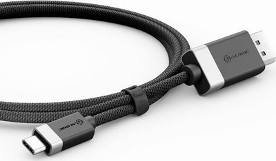Kabllo ALOGIC Fusion USB‑C n’DisplayPort 1.2, 1m, 4K, e zezë