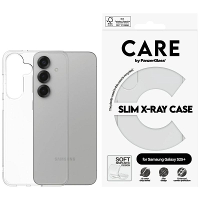 Mbështjellës telefoni PanzerGlass CARE Slim X-Ray, për Samsung Galaxy S25 Plus, i butë, transparent