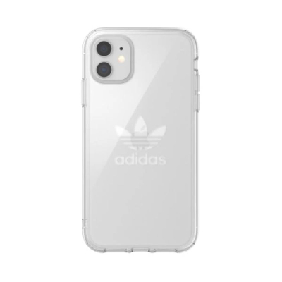 Kapak mbrojtës Adidas OR Protective Clear Case Big Logo për iPhone 11, transparent