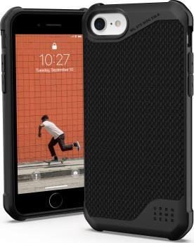 Mbulesë mbrojtëse Urban Armor Gear Metropolis LT, për iPhone SE 1 2 3 7 8, kevlar, e zezë