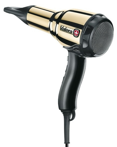 Tharëse për flokë Valera 2000W Swiss Metal-Master Light Gold 584.01/I, e artë/zezë
