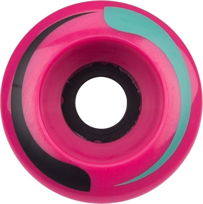 Rrota patinash Nijdam, 54 x 32 mm, 82A, magenta me të zezë dhe smerald