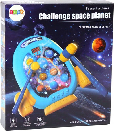 Loja arcade Leantoys Wac a Mole Planets, me drita dhe tinguj, për fëmijë