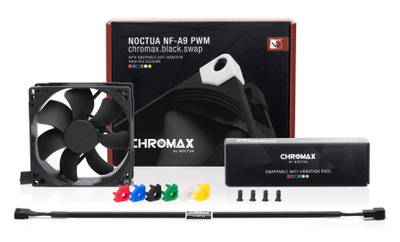 Ventilator Noctua NF-A9 PWM chromax.black.swap, 92mm, i zi