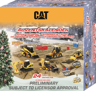 Kalendar Adventi Carrera CAT Micro, 24 surpriza, për fëmijë, shumëngjyrësh