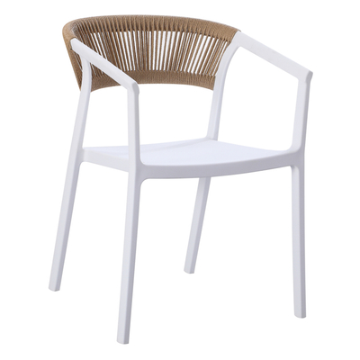Kolltuk polipropileni Bogi 55x53,5x74Hcm (HM6240.01), bardhë/ bezhë