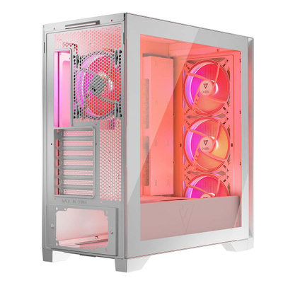Kutia për PC Volcano Expanse S Apex, MIDI Tower ATX, ARGB, e bardhë