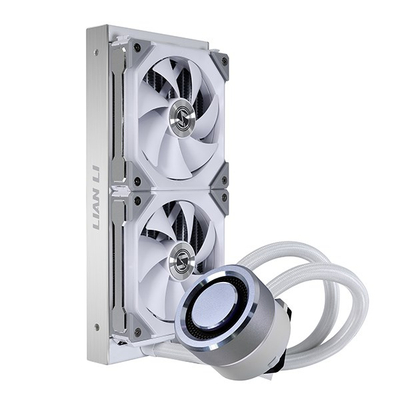 Ftohës uji për procesor Lian Li Galahad 240 SL V2, radiator 240mm, ARGB, i bardhë