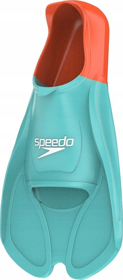 Rrema noti Speedo Adult Biofuse Training Fin, silikon, për të rritur, turquoise e kuqe