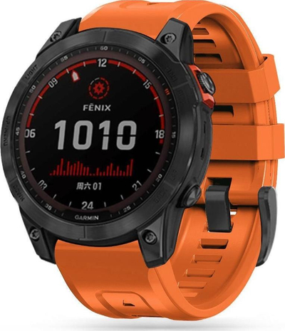 Rrip ore Tech-Protect Iconband Garmin Fenix 5 6 7, TPU sportiv, 22mm, portokalli