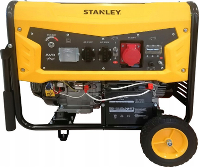 Gjenerator benzine Stanley SG 6500B, 6.5 kW, trefazor me AVR, i verdhë
