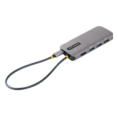Përshtatës multiport StarTech USB-C, 4K 60Hz, 100W PD, i hirtë