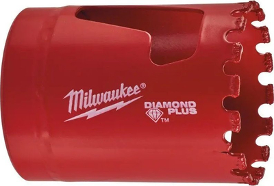 Sharrë cilindrike Milwaukee Diamond Plus 49-56-5630, 1.1/2" 38mm, për xham dhe pllaka, e kuqe