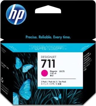 Set bojë printeri HP 711 CZ135A, 3x magenta, 29ml