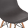 Karrige HM8460 Twist, këmbë druri, sedilje PP, gri