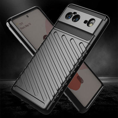 Mbrojtëse telefoni Hurtel Thunder Case Go, për Google Pixel 6, TPU i butë fleksibël, e zezë