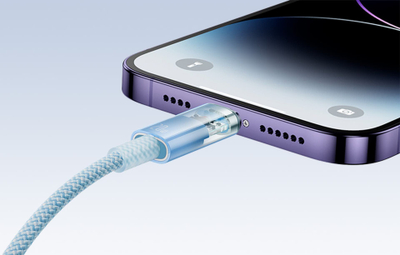 Kabllo kariku Baseus Explorer Series USB C në Lightning, 2m, 20W, blu